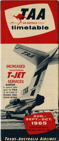 Timetable: Trans Australia Airlines (TAA)