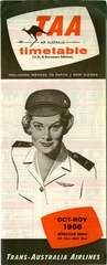 Image: timetable: Trans Australia Airlines (TAA)