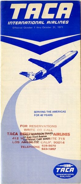 Image: timetable: TACA International Airlines