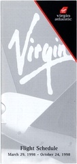 Image: timetable: Virgin Atlantic