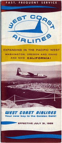 Timetable: West Coast Airlines