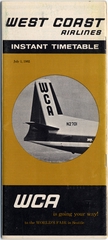 Image: timetable: West Coast Airlines