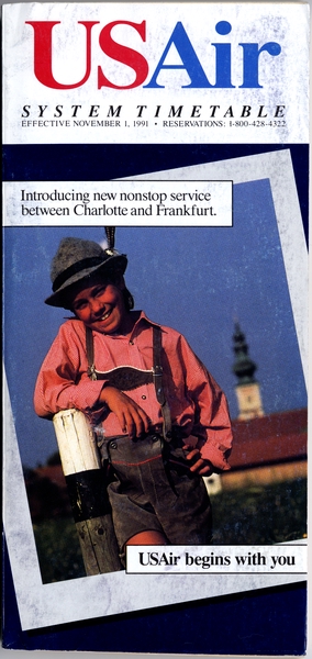 Image: timetable: USAir