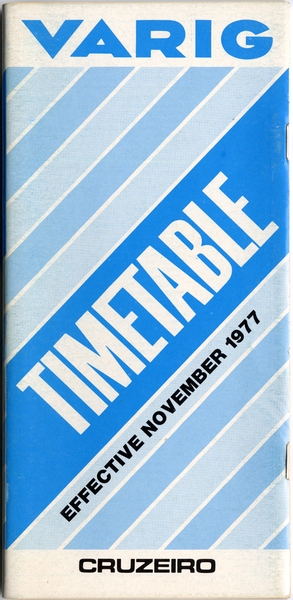 Image: timetable: VARIG