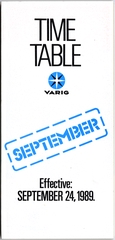 Image: timetable: VARIG