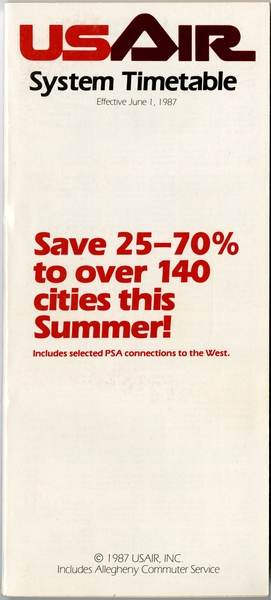 Image: timetable: USAir