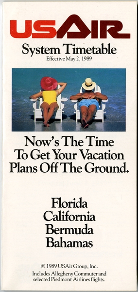 Image: timetable: USAir