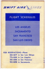 Image: timetable: Swift Aire Lines