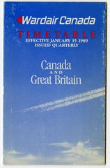 Image: timetable: Wardair Canada