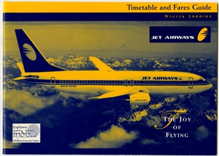 Image: timetable: Jet Airways, winter schedule