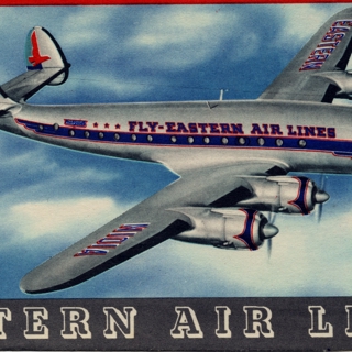 Image #1: ticket jacket: Eastern Air Lines, Lockheed L-749 Constellation