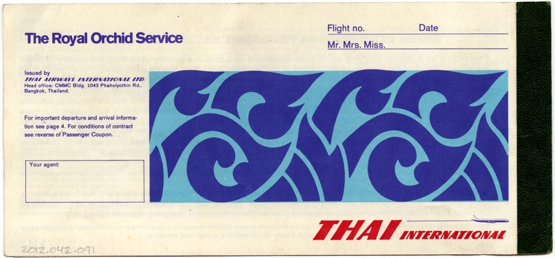 Image: ticket: Thai Airways International