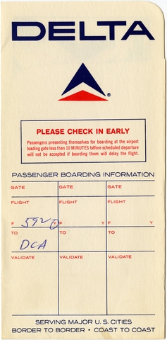 Ticket jacket: Delta Air Lines