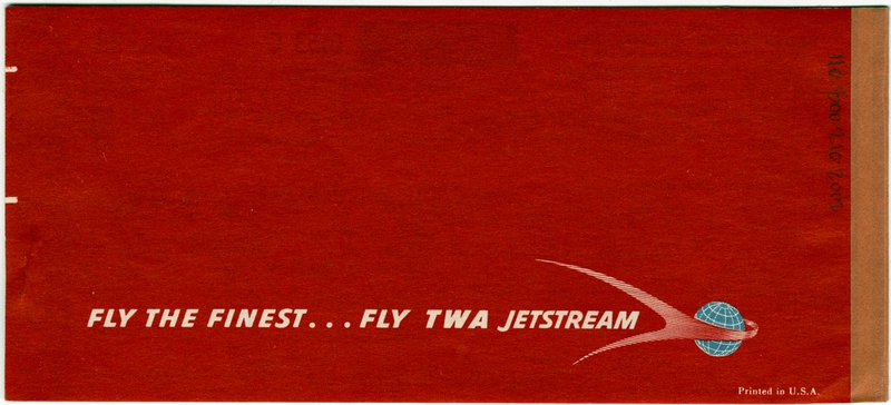 Image: ticket: TWA (Trans World Airlines)