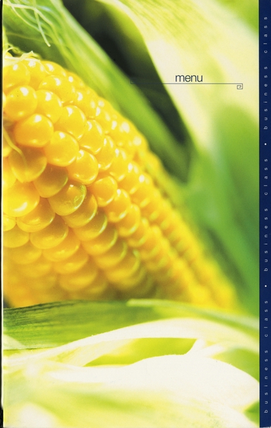 Image: menu: Cathay Pacific Airways, Business Class