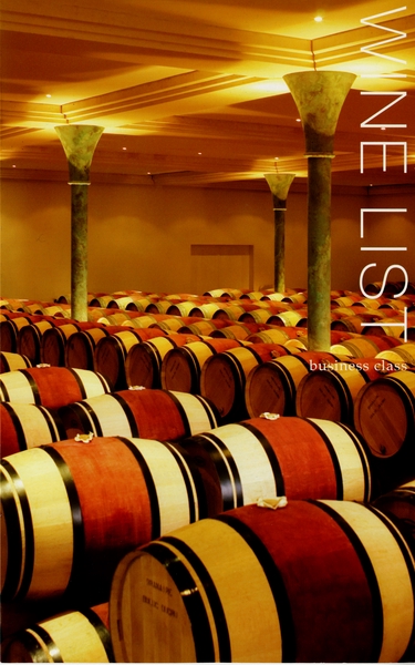 Image: menu: Cathay Pacific Airways, Business Class