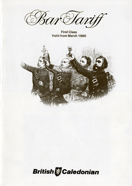 Image: menu: British Caledonian Airways