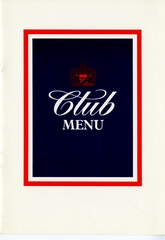 Image: menu: British Airways, Club (Business Class)