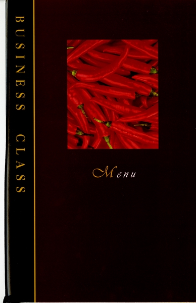 Image: menu: Cathay Pacific Airways, Business Class