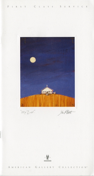 Image: menu: American Airlines, First Class