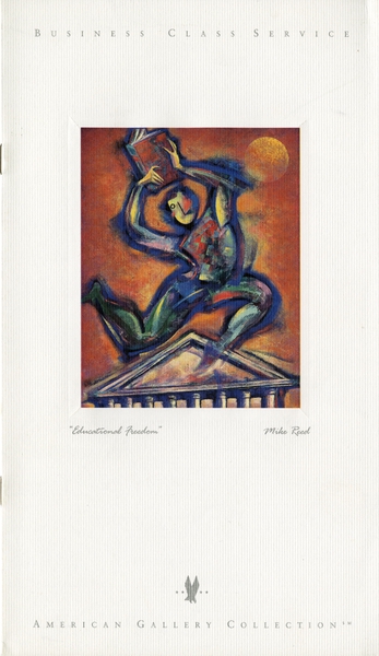 Image: menu: American Airlines, Business Class