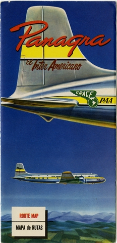 Route map: Panagra (Pan American-Grace Airways), international routes