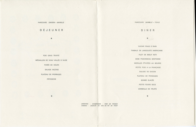 Image: menu: Air France