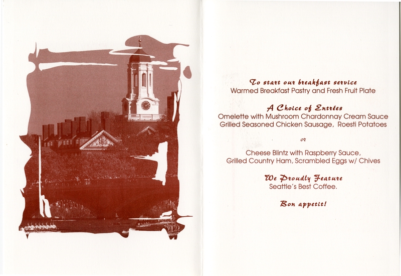 Image: menu: Alaska Airlines