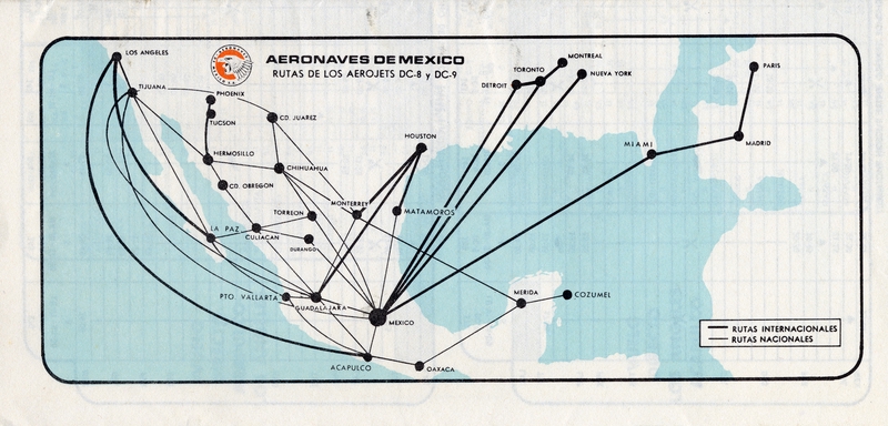 Image: timetable: Aeronaves de Mexico