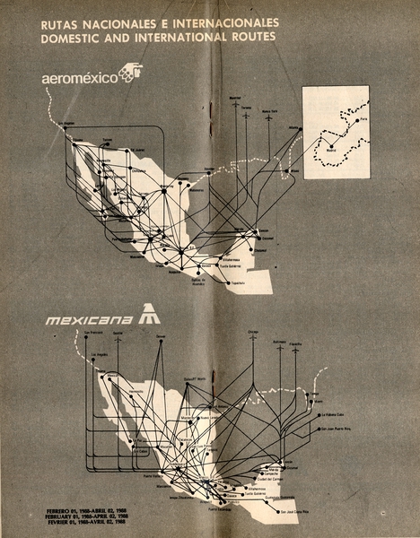 Image: timetable: AeroMéxico, Mexicana