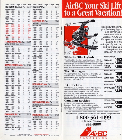 Image: timetable: Air BC
