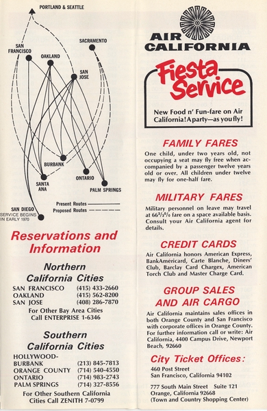 Image: timetable: Air California