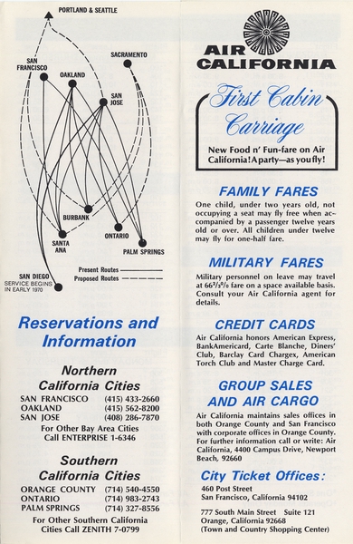 Image: timetable: Air California