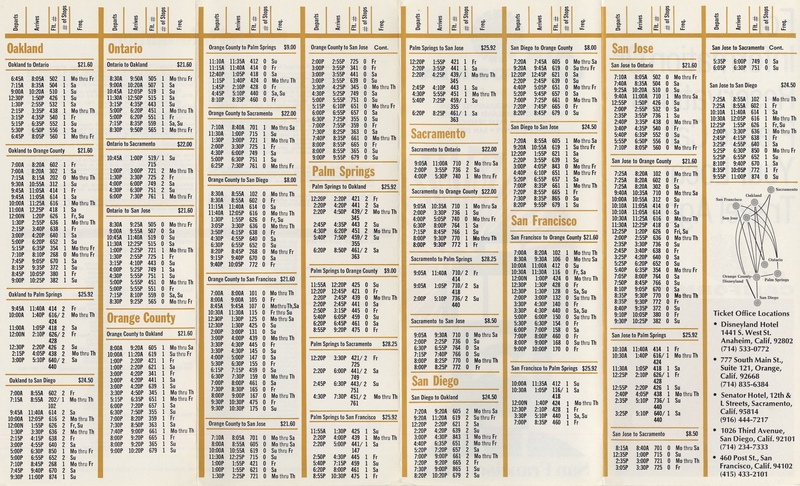 Image: timetable: Air California