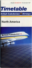Image: timetable: British Caledonian Airways