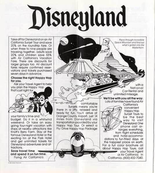 Image: timetable: Air California