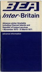 Image: timetable: BEA (British European Airways), Inter-Britain
