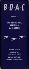 Image: timetable: BOAC (British Overseas Airways Corporation), winter schedule