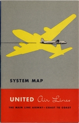 Image: route map: United Air Lines, system map