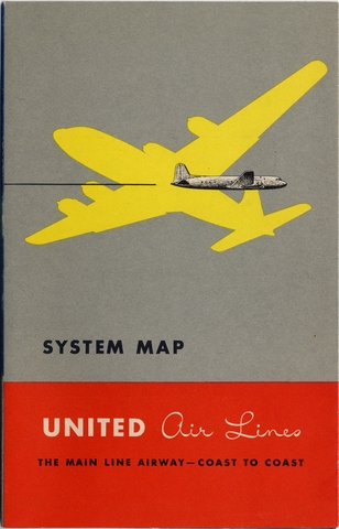 Route map: United Air Lines, system map