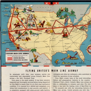 Image #2: route map: United Air Lines, system map