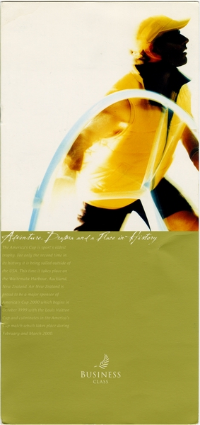 Image: menu: Air New Zealand, Business Class