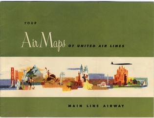 Image: route map: United Air Lines, domestic routes