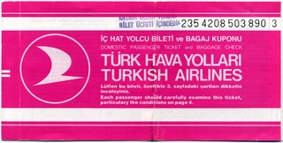 Image: ticket: Turkish Airlines