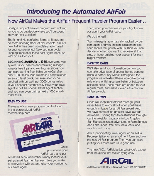 Image: timetable: AirCal