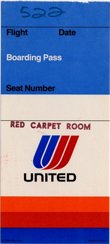 Boarding pass: United Airlines