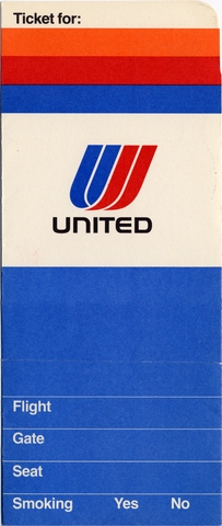 Ticket jacket: United Airlines