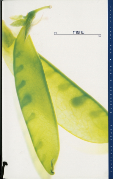 Image: menu: Cathay Pacific Airways, Business Class