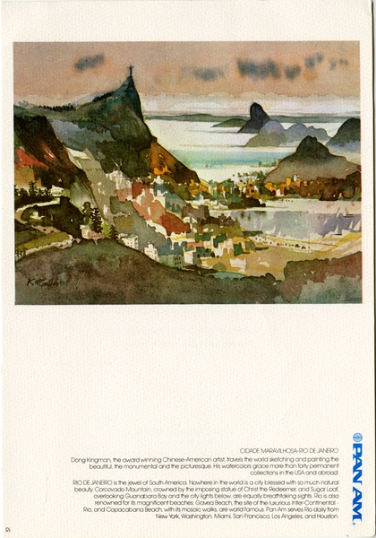 Image: menu: Pan American World Airways, First Class