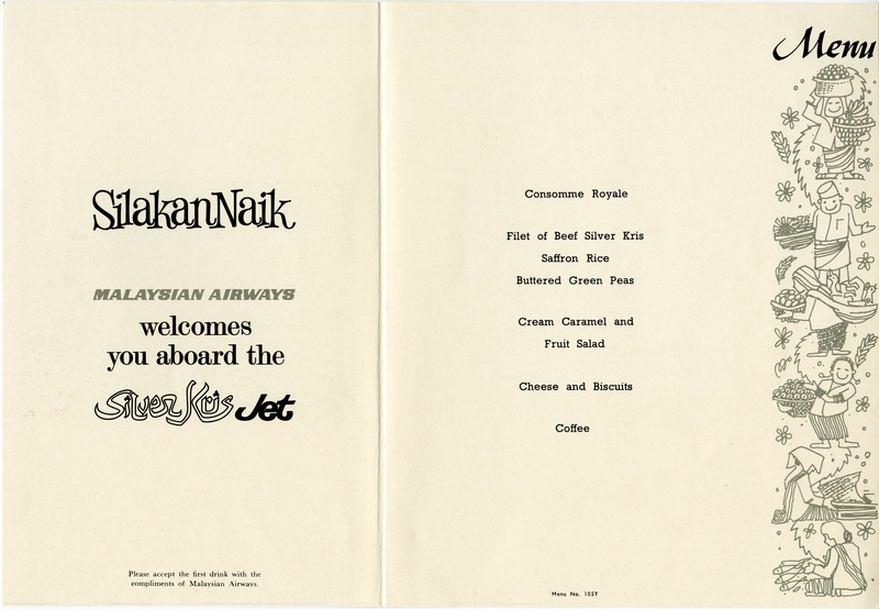 Image: menu: Malaysian Airways